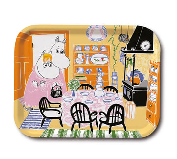 Opto Design Moomin Kitchen bricka Gul