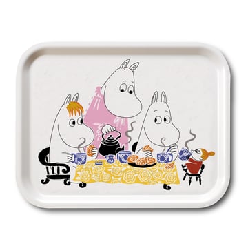 Opto Design Moomin Teaparty bricka vit