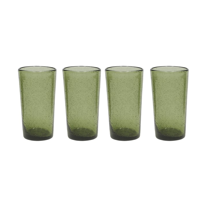 Kuki highball glas 4-pack - Green - OYOY