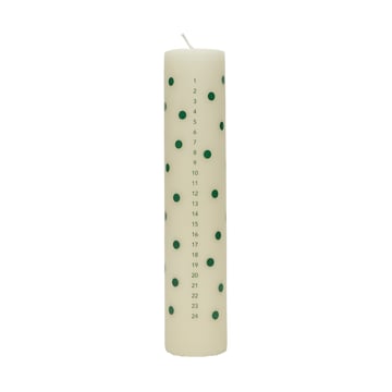 OYOY Polka kalenderljus Offwhite-green