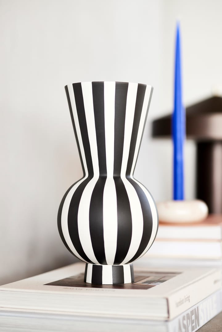 Toppu vas Ø14,5 cm, Black-white OYOY
