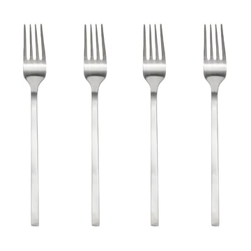 OYOY Yuka gaffel 4-pack Brushed Steel