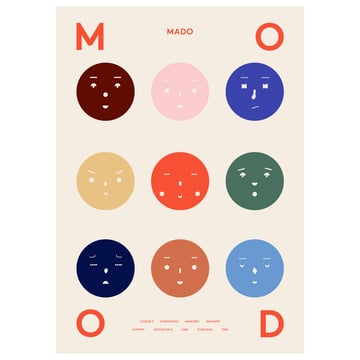 Paper Collective 9 Moods poster 70×100 cm