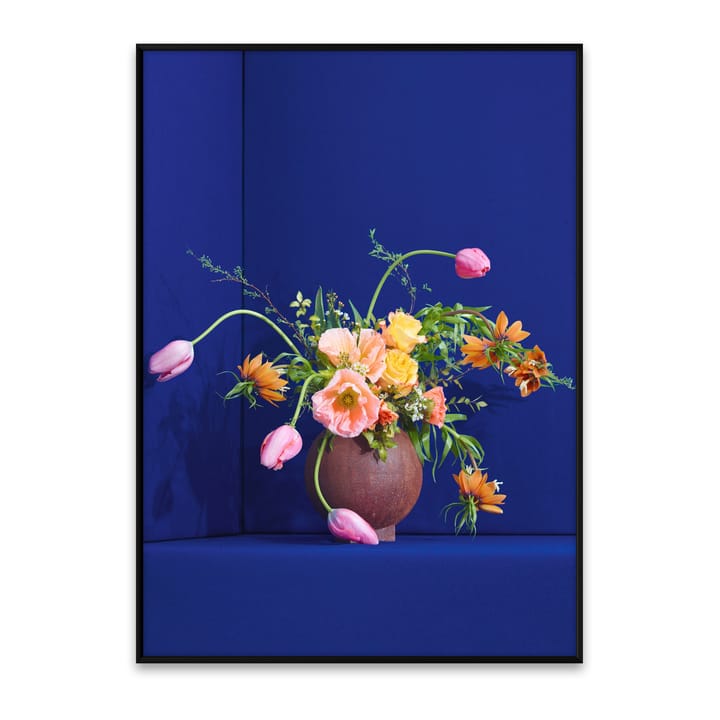 Blomst 01 Blue poster, 50x70 cm Paper Collective