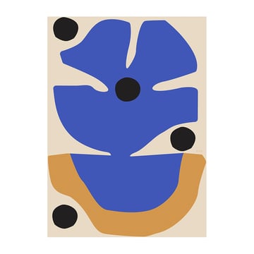 Paper Collective Flor Azul poster 50×70 cm