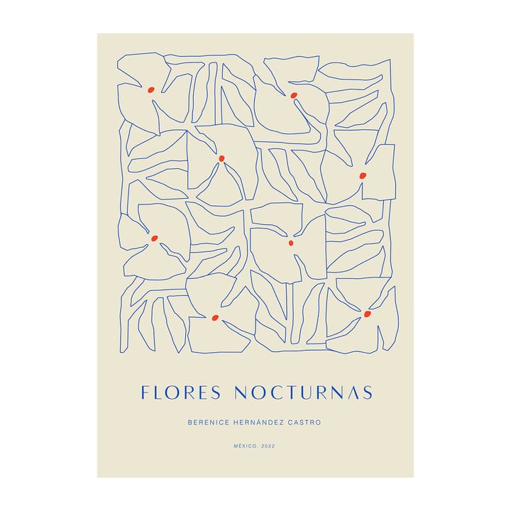 Flores Nocturnas 01 poster, 30x40 cm Paper Collective