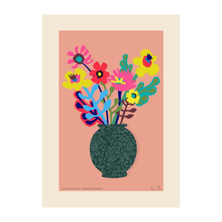 Flower Studies 02 (Sommar) poster, 50x70 cm Paper Collective