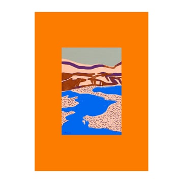 Paper Collective Orange Landscape poster 30×40 cm