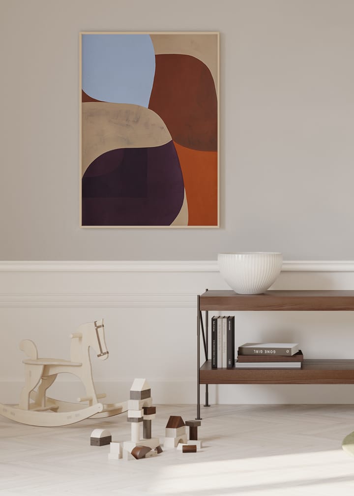 Painted Shapes 02 poster, 50x70 cm Paper Collective