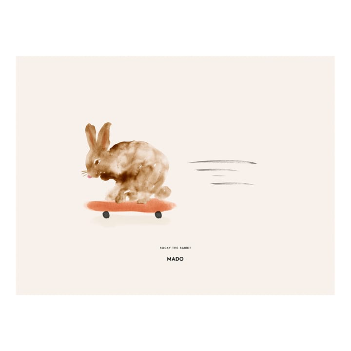 Rocky the Rabbit poster, 30x40 cm Paper Collective