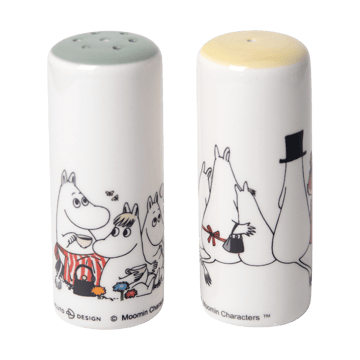 Moomin love salt & pepparkar - Vit-multi - Pluto Design