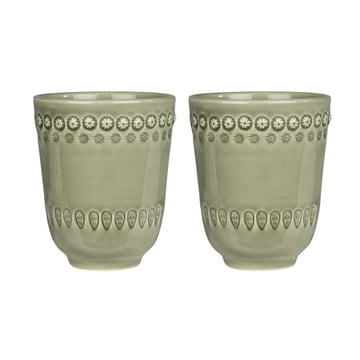 PotteryJo Daisy mugg 35 cl 2-pack Faded army (grön)