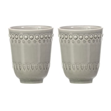 PotteryJo Daisy mugg 35 cl 2-pack Soft grey (grå)