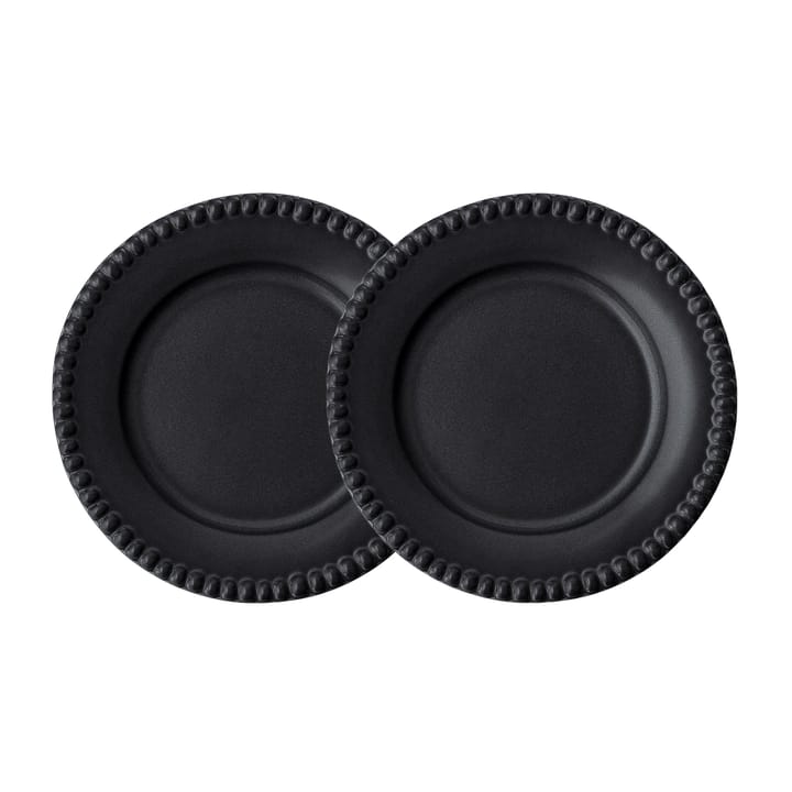 Daria desserttallrik Ø22 cm 2-pack - Ink black - PotteryJo