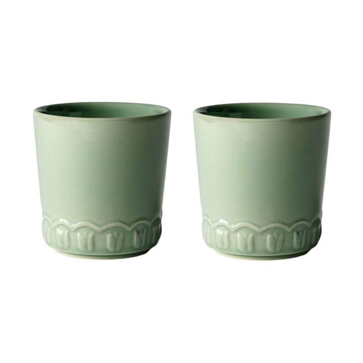 Tulipa kopp 20 cl 2-pack, Verona green PotteryJo