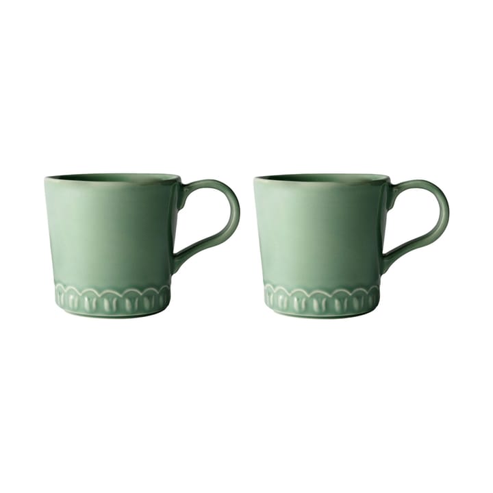 Tulipa mugg 40 cl 2-pack, Verona green PotteryJo