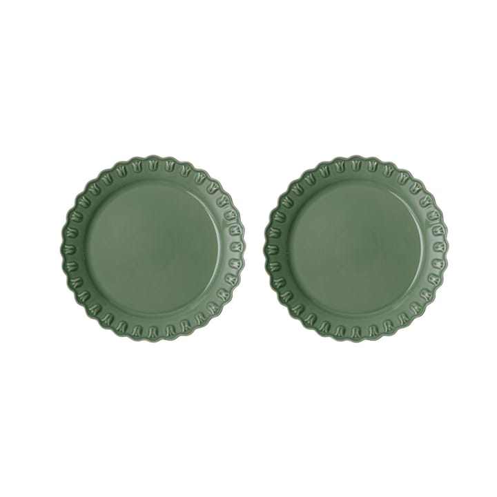 Tulipa tallrik Ø26 cm 2-pack, Verona green PotteryJo