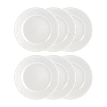 Rörstrand Swedish Grace assiett 17 cm 6-pack snö (vit) snö (vit)