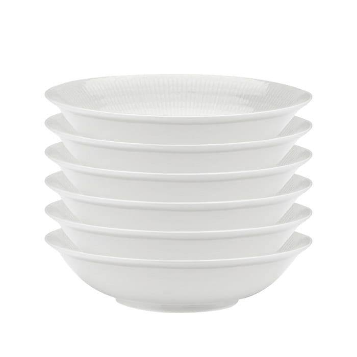 Swedish Grace djup tallrik 19 cm, 6-pack snö (vit) Rörstrand