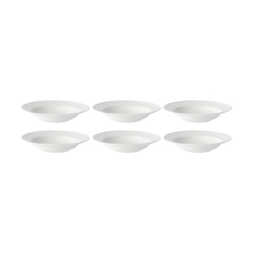 Rörstrand Swedish Grace djup tallrik 25 cm 6-pack snö (vit) snö (vit)