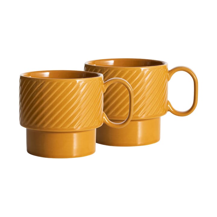 Coffee & More temugg 2-pack, Gul Sagaform