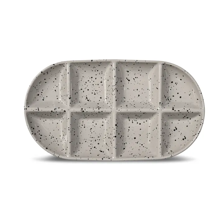 Ditte serveringsfat stor 20x36 cm - Grå-svart - Sagaform