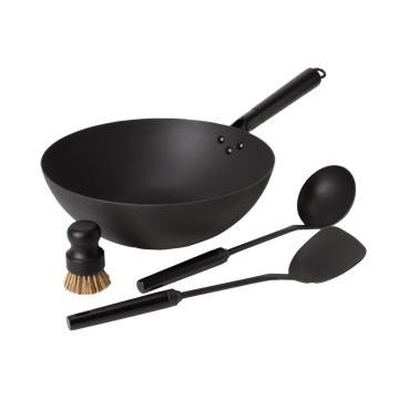 Satake Satake wok set kolstål 57 cm