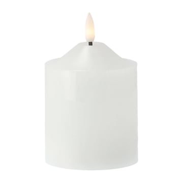 Scandi Essentials Bright blockljus LED 12 cm Vit