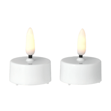 Bright värmeljus LED Ø3,8 cm 2-pack - White - Scandi Essentials