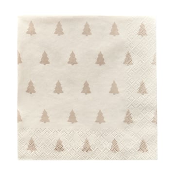 Scandi Essentials Linen trees servett 33×33 cm 20-pack Sand