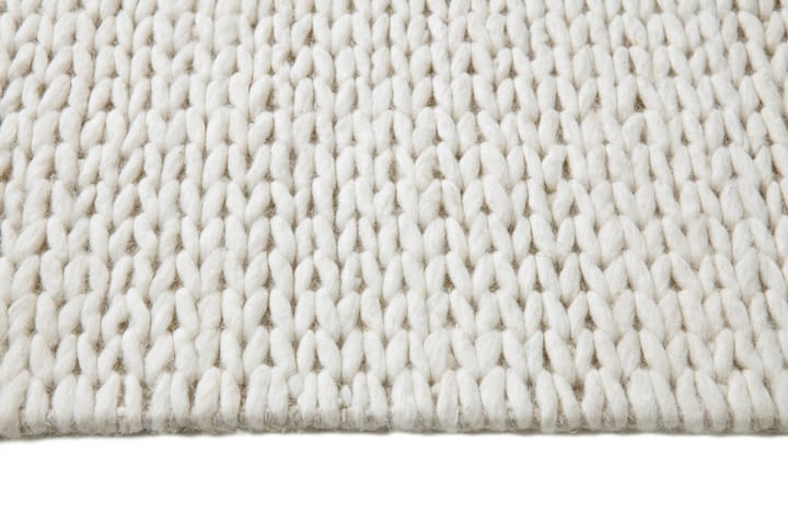 Braided ullmatta naturvit, 200x300 cm Scandi Living