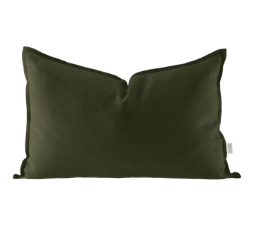 Scandi Living Calm kuddfodral linne 40×60 cm Forest Green