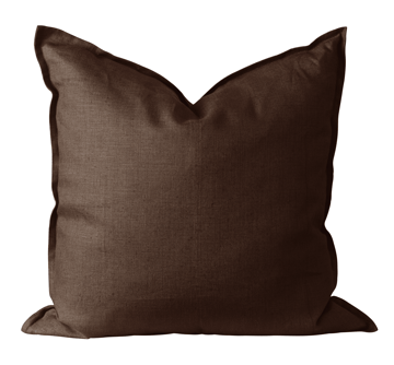 Scandi Living Calm kuddfodral linne 50×50 cm Chocolate Brown