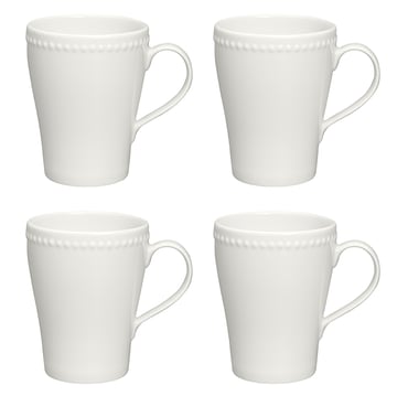 Scandi Living Dots mugg 35 cl 4-pack Cremevit