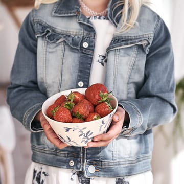 Havspil frukostskål 60 cl 4-pack - blå-vit - Scandi Living