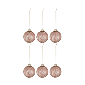 Scandi Living Holiday julgranskula 6-pack Rose gold