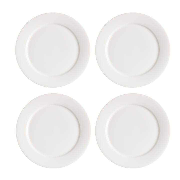 Kalk assiett 21 cm 4-pack, vit Scandi Living