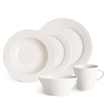 Kalk djup tallrik 23 cm 4-pack - vit - Scandi Living