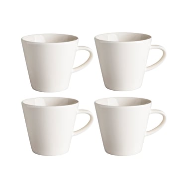 Scandi Living Kalk mugg 30 cl 4-pack vit