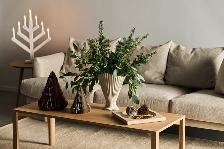 Pine adventsljusstake 62 cm, Vitlaserad Scandi Living