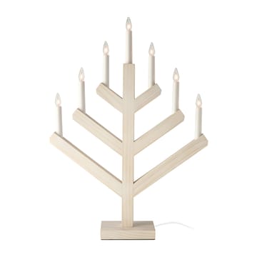 Pine adventsljusstake 62 cm - Vitlaserad - Scandi Living