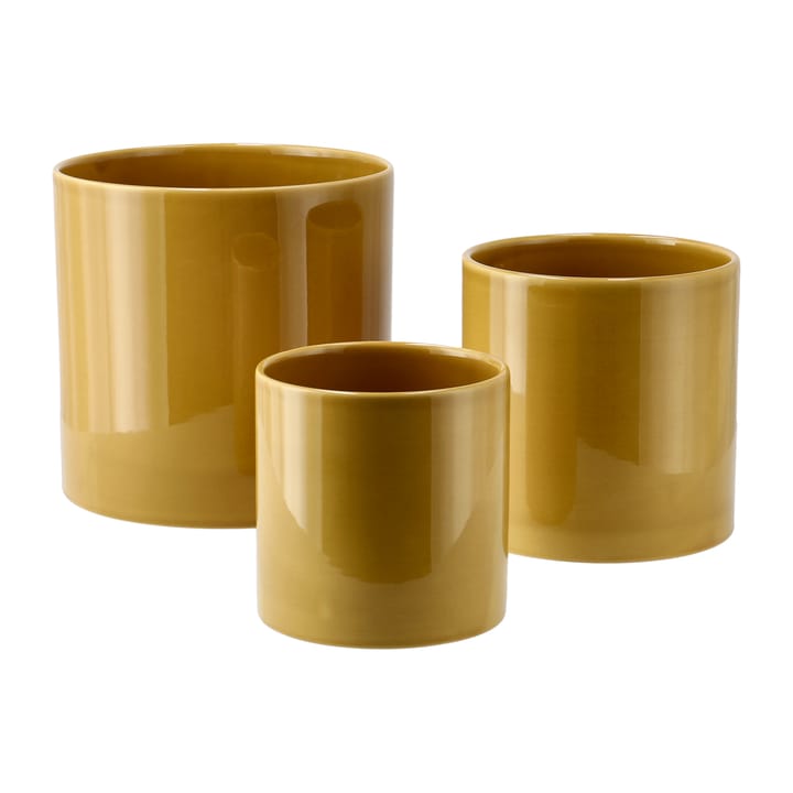 Sleek kruka Ø12 cm, Mustard Scandi Living