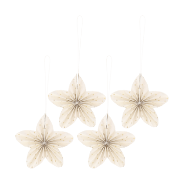 Scandi Living Twinkle julgranshänge 4-pack Guld prickig