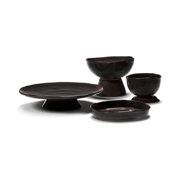 La Mère djup tallrik S Ø20 cm 2-pack - Dark brown - Serax