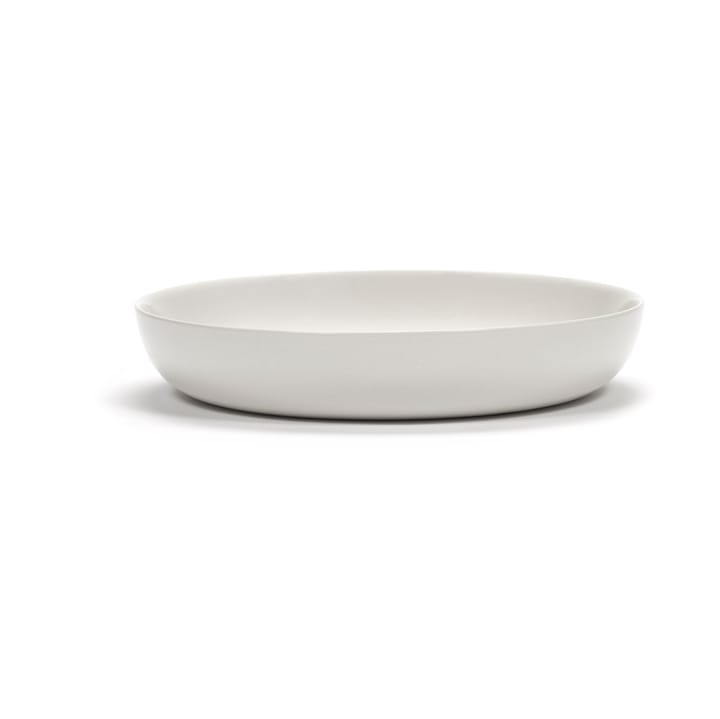 Ottolenghi Feast djup tallrik Ø22 cm 2-pack, White stripes-red Serax