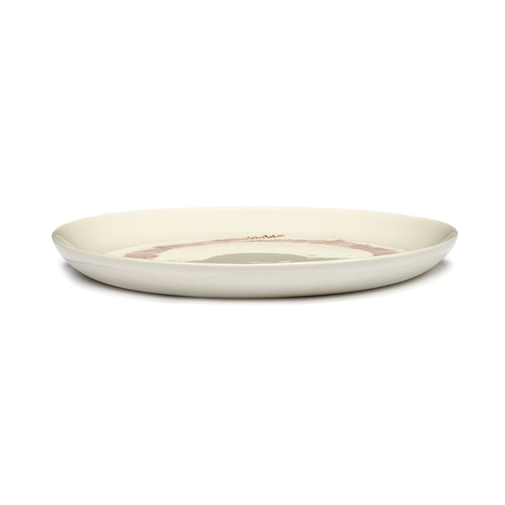 Ottolenghi Feast tallrik S Ø19 cm 2-pack, White stripes-red Serax