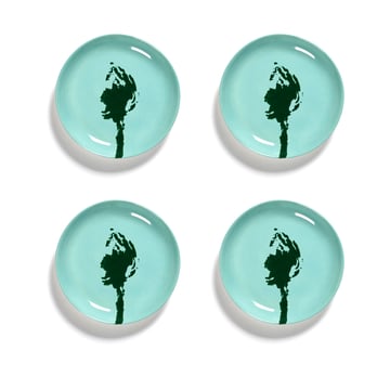 Serax Ottolenghi Feast tallrik XS Ø16 cm 4-pack Azure-artichoke green