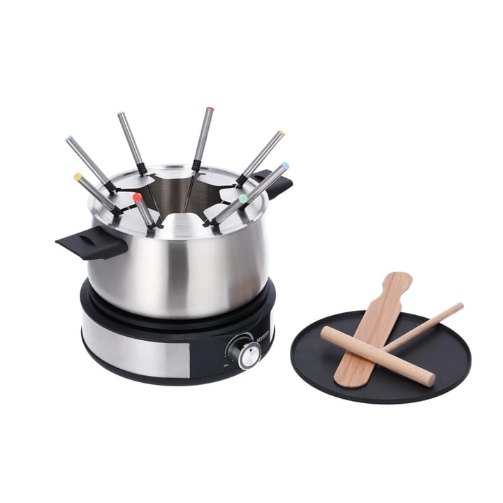 Severin FO 2471 kombi fondue/crepes, Rostfritt stål Severin