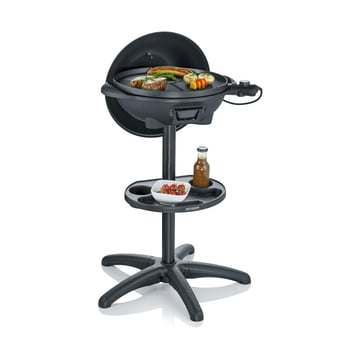 Severin Severin PG 8541 klotgrill med stativ och lock Svart