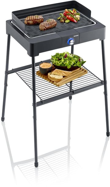 Severin PG 8568 elgrill med stativ och grillplatta - Svart - Severin